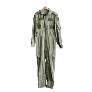 RCAF Air Force Uniform Maverick Flight Suit Jumpsuit Coveralls Green Large